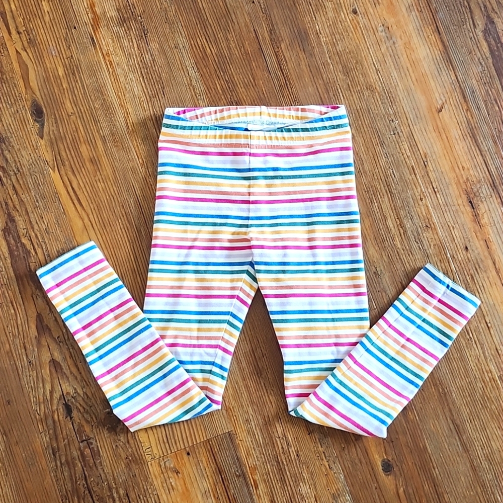 Hanna Anderson size 130 striped leggings